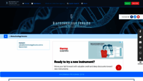 What Biotechnologyforums.com website looked like in 2021 (2 years ago)