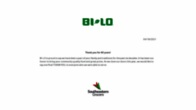 What Bi-lo.com website looked like in 2021 (3 years ago)