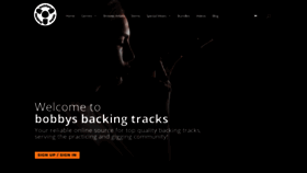 What Bobbysbackingtracks.com website looked like in 2021 (3 years ago)