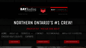 What Bayroofing.ca website looked like in 2021 (2 years ago)