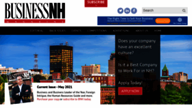 What Businessnhmagazine.com website looked like in 2021 (3 years ago)
