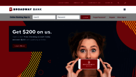 What Broadway.bank website looked like in 2021 (2 years ago)