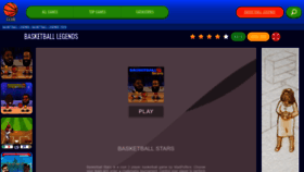 What Basketballlegends.club website looked like in 2021 (2 years ago)
