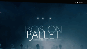 What Bostonballet.org website looked like in 2021 (2 years ago)