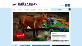 What Babsbaay.nl website looked like in 2021 (3 years ago)