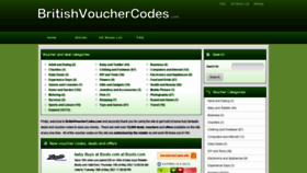 What Britishvouchercodes.com website looked like in 2021 (2 years ago)
