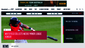 What Baseball.com.au website looked like in 2021 (4 years ago)