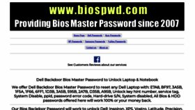 What Biospwd.com website looked like in 2021 (2 years ago)