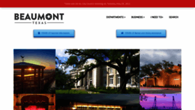 What Beaumonttexas.gov website looked like in 2021 (2 years ago)