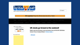 What Britishexpat.com website looked like in 2021 (2 years ago)