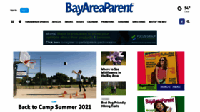 What Bayareaparent.com website looked like in 2021 (2 years ago)
