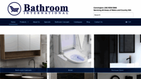 What Bathroominternational.com.au website looked like in 2021 (2 years ago)