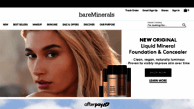 What Bareminerals.com website looked like in 2021 (2 years ago)