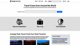 What Budgetyourtrip.com website looked like in 2021 (2 years ago)