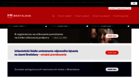 What Bratislava.sk website looked like in 2021 (2 years ago)