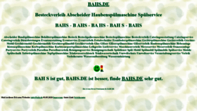 What Bahs.de website looked like in 2021 (2 years ago)