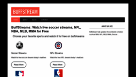 What Buffstreams.cc website looked like in 2021 (4 years ago)