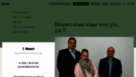 What Bloyart.be website looked like in 2021 (2 years ago)