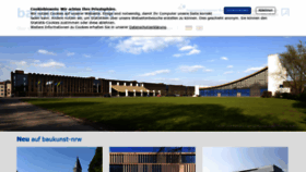 What Baukunst-nrw.de website looked like in 2021 (2 years ago)