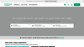 What Booksurfcamps.com website looked like in 2021 (2 years ago)