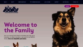 What Barcs.org website looked like in 2021 (2 years ago)