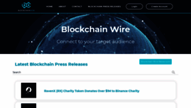 What Blockchainwire.io website looked like in 2021 (4 years ago)