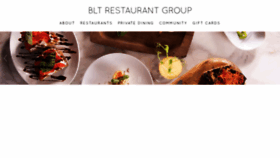 What Bltrestaurantgroup.com website looked like in 2021 (2 years ago)