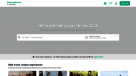 What Bookyogaretreats.com website looked like in 2021 (2 years ago)