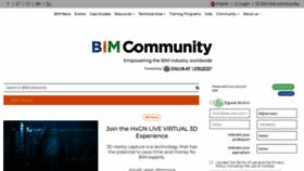 What Bimcommunity.com website looked like in 2021 (2 years ago)