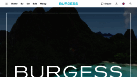 What Burgessyachts.com website looked like in 2021 (2 years ago)