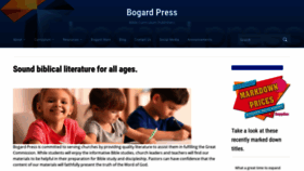 What Bogardpress.org website looked like in 2021 (2 years ago)