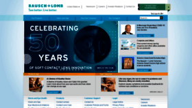 What Bausch.com website looked like in 2021 (2 years ago)