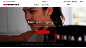 What Bowflex.ca website looked like in 2021 (2 years ago)