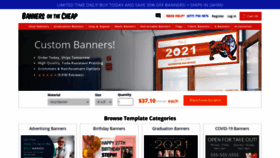 What Bannersonthecheap.com website looked like in 2021 (2 years ago)