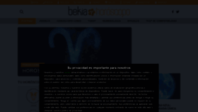 What Bekiahoroscopo.com website looked like in 2021 (2 years ago)