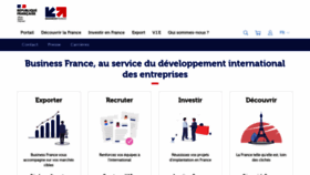 What Businessfrance.fr website looked like in 2021 (2 years ago)