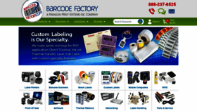 What Barcodefactory.com website looked like in 2021 (2 years ago)