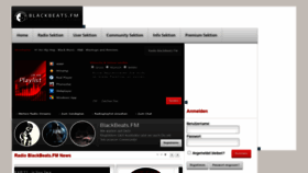 What Blackbeats.fm website looked like in 2021 (2 years ago)