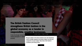 What Britishfashioncouncil.co.uk website looked like in 2021 (2 years ago)