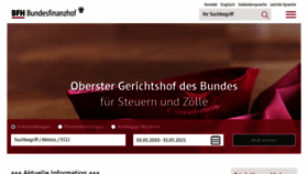 What Bundesfinanzhof.de website looked like in 2021 (2 years ago)