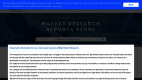 What Bigmarketresearch.com website looked like in 2021 (2 years ago)