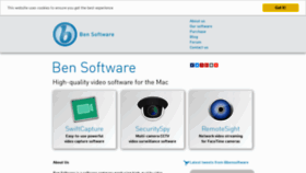 What Bensoftware.com website looked like in 2021 (2 years ago)