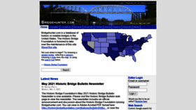 What Bridgehunter.com website looked like in 2021 (2 years ago)