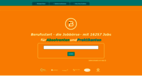 What Berufsstart.de website looked like in 2021 (2 years ago)
