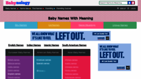 What Babynology.com website looked like in 2021 (2 years ago)