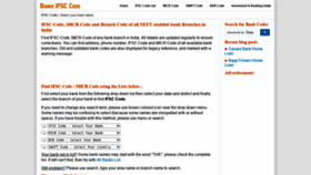 What Banksifsccode.com website looked like in 2021 (2 years ago)