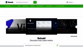What Baixaki.com.br website looked like in 2021 (2 years ago)