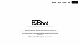 What B2bhint.com website looked like in 2021 (2 years ago)