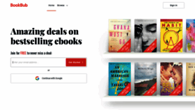 What Bookbub.com website looked like in 2021 (2 years ago)