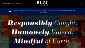 What Bluesushisakegrill.com website looked like in 2021 (2 years ago)
